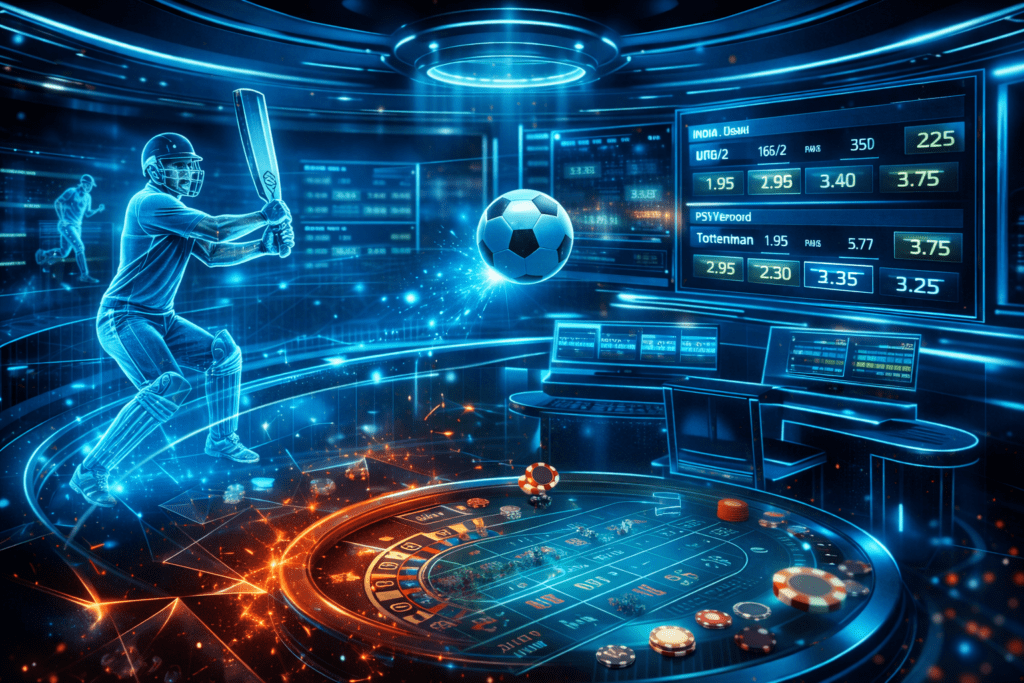 live betting dashboard of Parimatch via id online ambani id