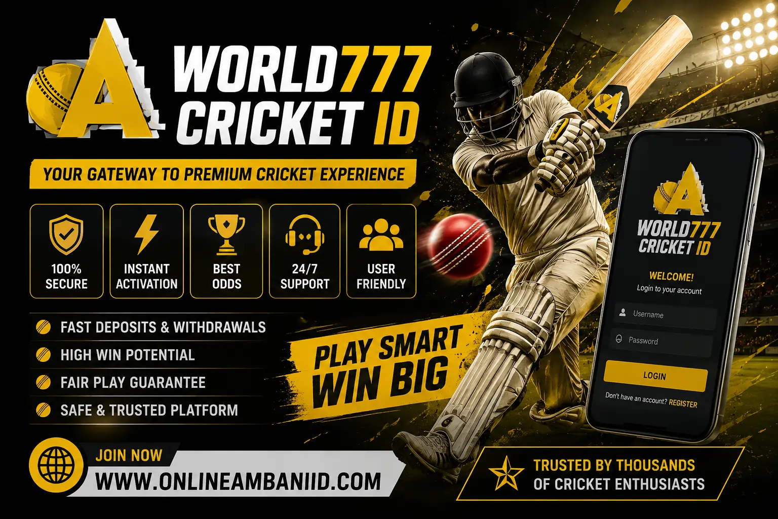 Read more about the article Setup your World777 cricket id in 5 minutes with our step by step guide