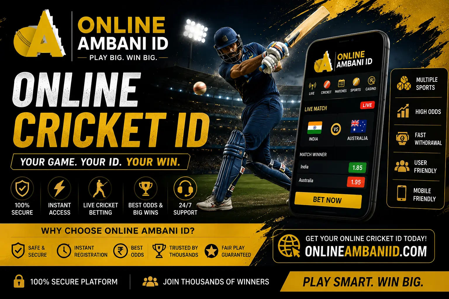 Read more about the article Online Cricket ID Explained for IPL Betting Users